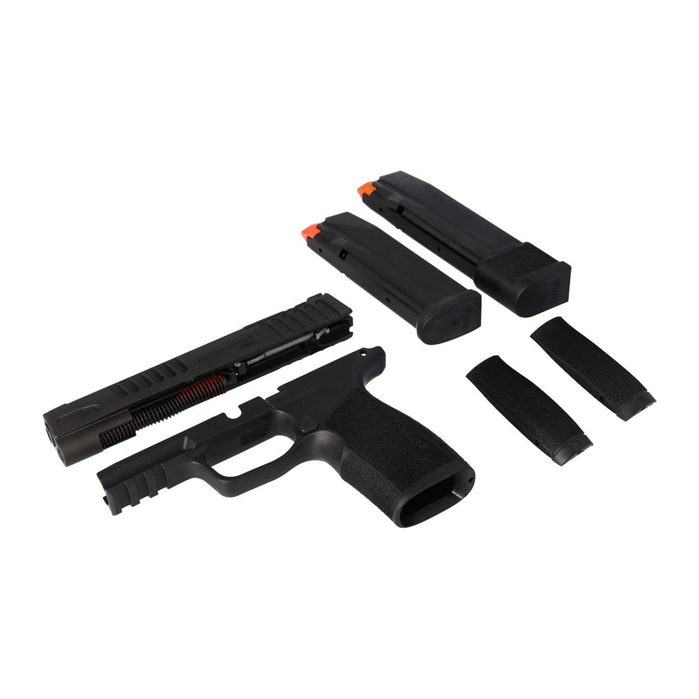 Sig Sauer P365 Cal-X P365 Fuse 9mm 4.3" Bbl Optic Ready Blk (1)17rd Steel Mag &amp; (1) 21rd Steel Mag X-Change Kit CALX-365XF-9-BXR3