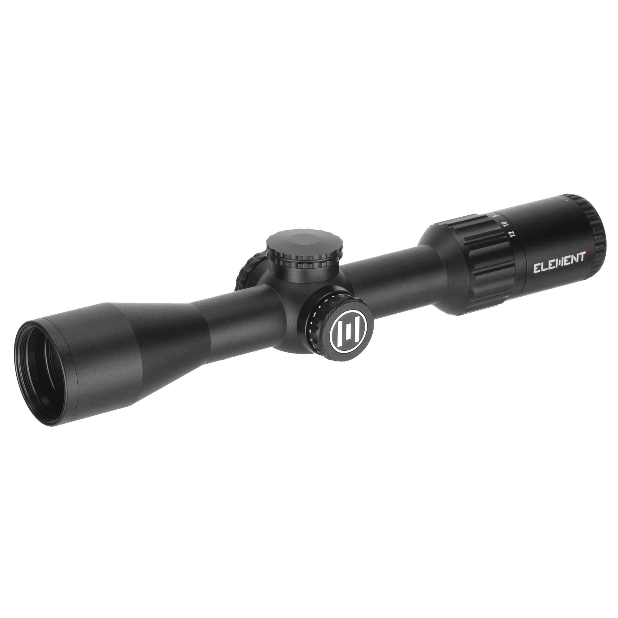 Element Optics Helix HD Compact 2-12x42 SFP RAPTR 30mm Tube 21.7oz Fiber Optic Illuminated Removable Throw Lever w/ Sunshade,Lens Caps and Cloth 50057