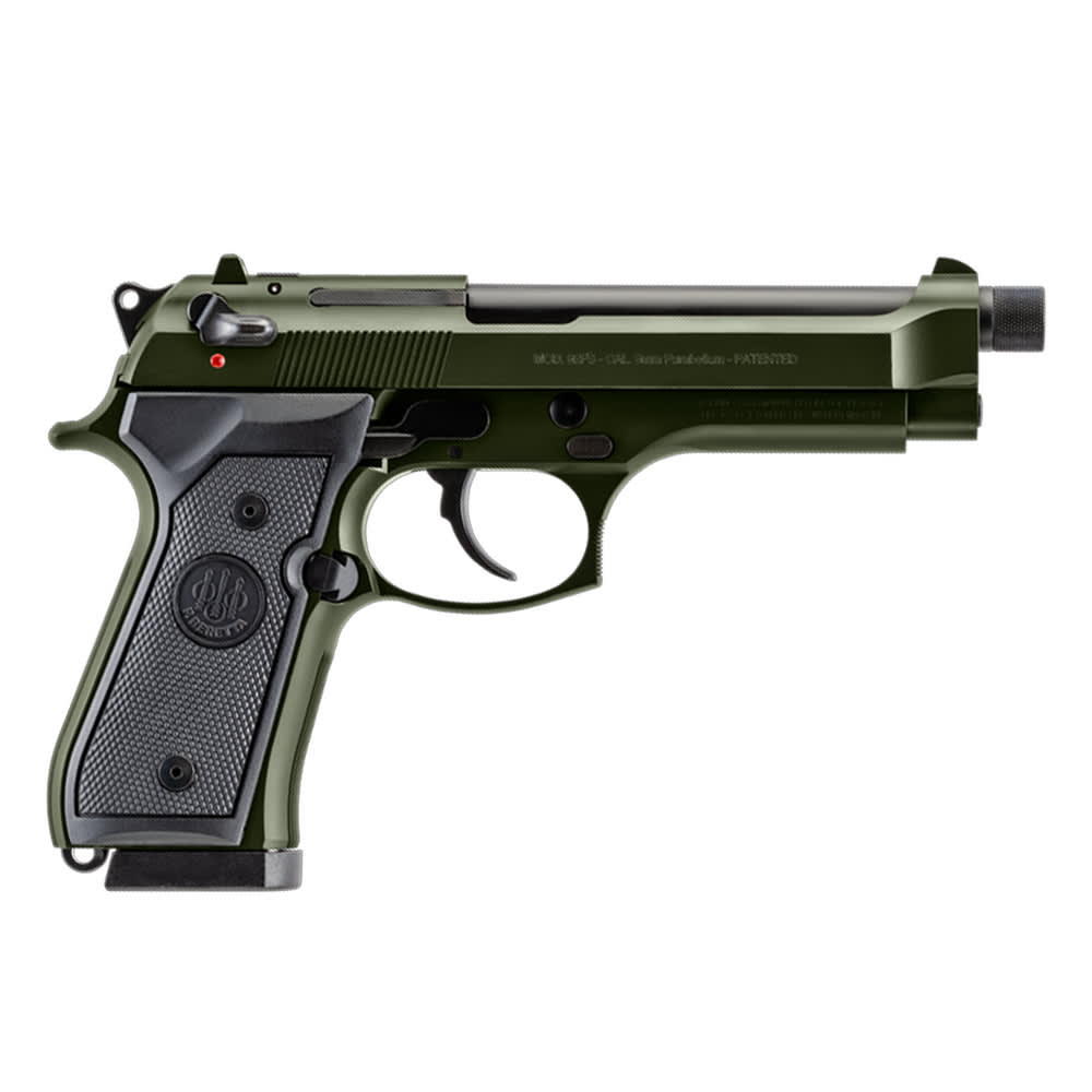 Beretta 92FS OD Green 215rd OD Green 9x19mm 5.1" Bbl SA/DA Pistol w/2 15 Mags J92F300GR15