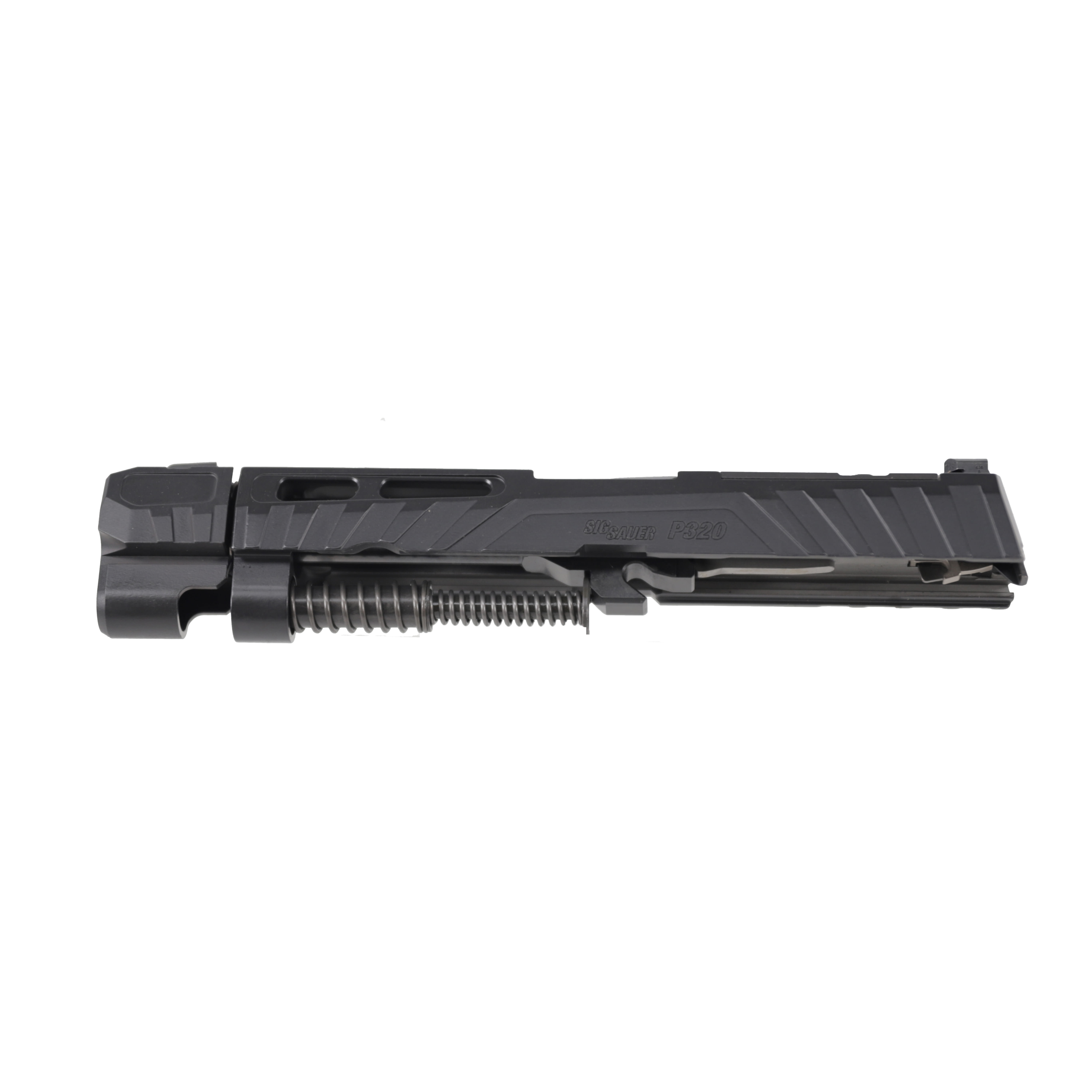 Sig Sauer P320 X-Change X-Series 9mm 4.6" Bbl XRay3 Sights Optic Ready Comp Threaded Barrel Black Slide Assembly SLIDE-BBL-320-SPECTRE-9-COMP-BLK