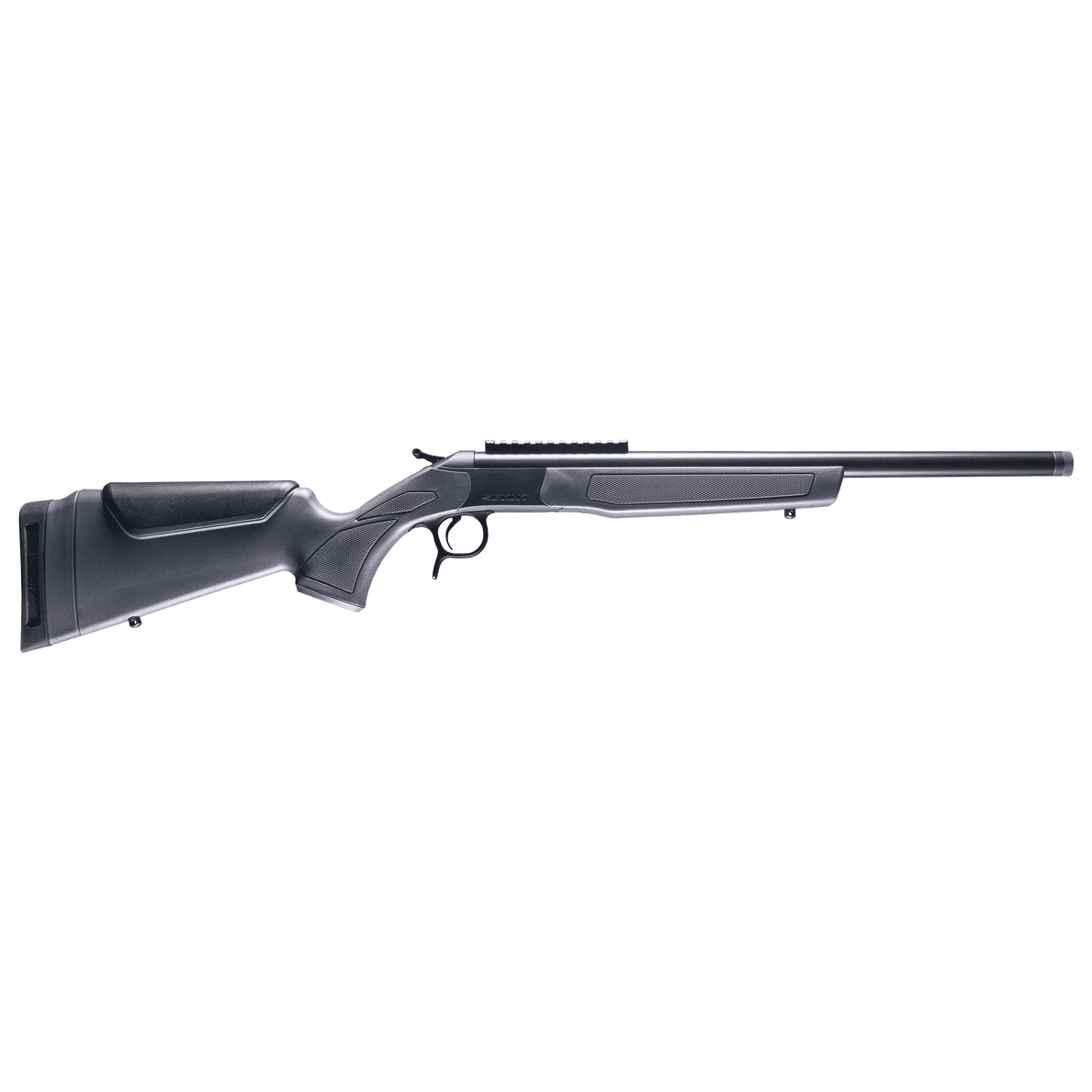CVA Centerfire Scout .22 ARC 20" 1:7" 5/8x24 Bbl Blued/Stealth Grey Rifle w/Thread Protector &amp; 0 MOA Pic Rail CR4450