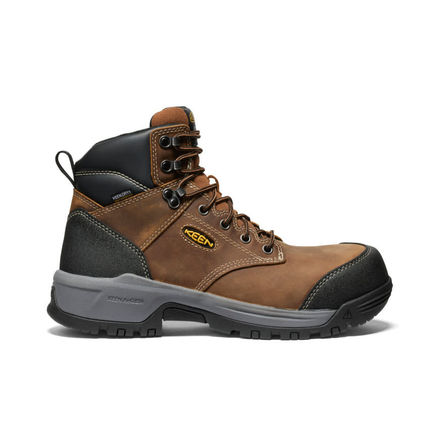 Keen Core Work Evanston 6" WP Men's Bison/Black Boots 1029149