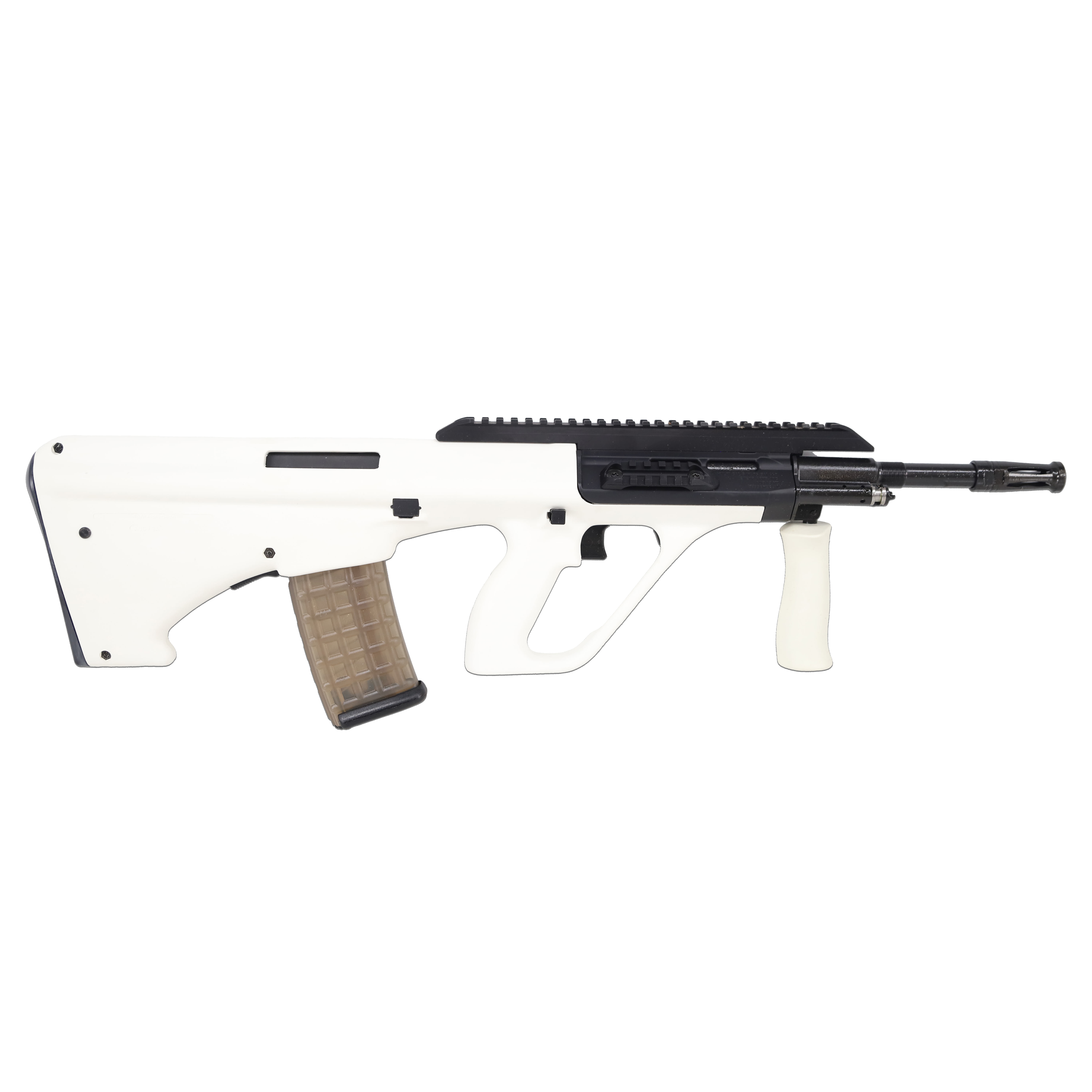 Steyr AUG A3 M2 5.56x45 NATO 16" Bbl Folding Charging Handle Semiautomatic White Rifle w/(1) 30rnd Waffle Magazine AUGM2WHIEXT