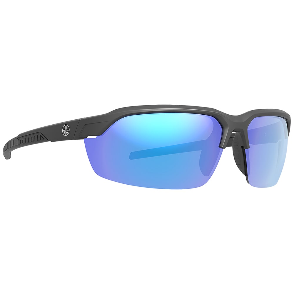 Leupold Tracer Matte Black Performance Eyewear w/Blue Mirror Lenses 186754
