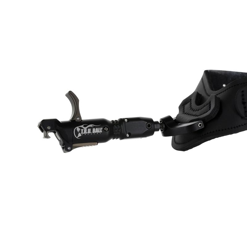 T.R.U. Ball Archery X-Tension R/T GS Relax Trigger Globo Swivel Buckle Strap Black Large Release TRGB-BK-L