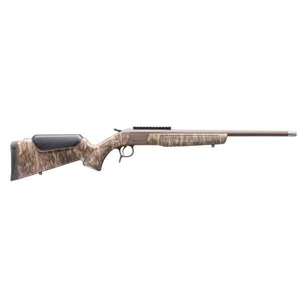 CVA Centerfire Scout Spur 410ga 22" Smooth Bore Bbl Patriot Brown/MONB Browning Invector Shotgun w/XX-Full Turkey Choke &amp; 0 MOA Pic Rail CR4918MOBL