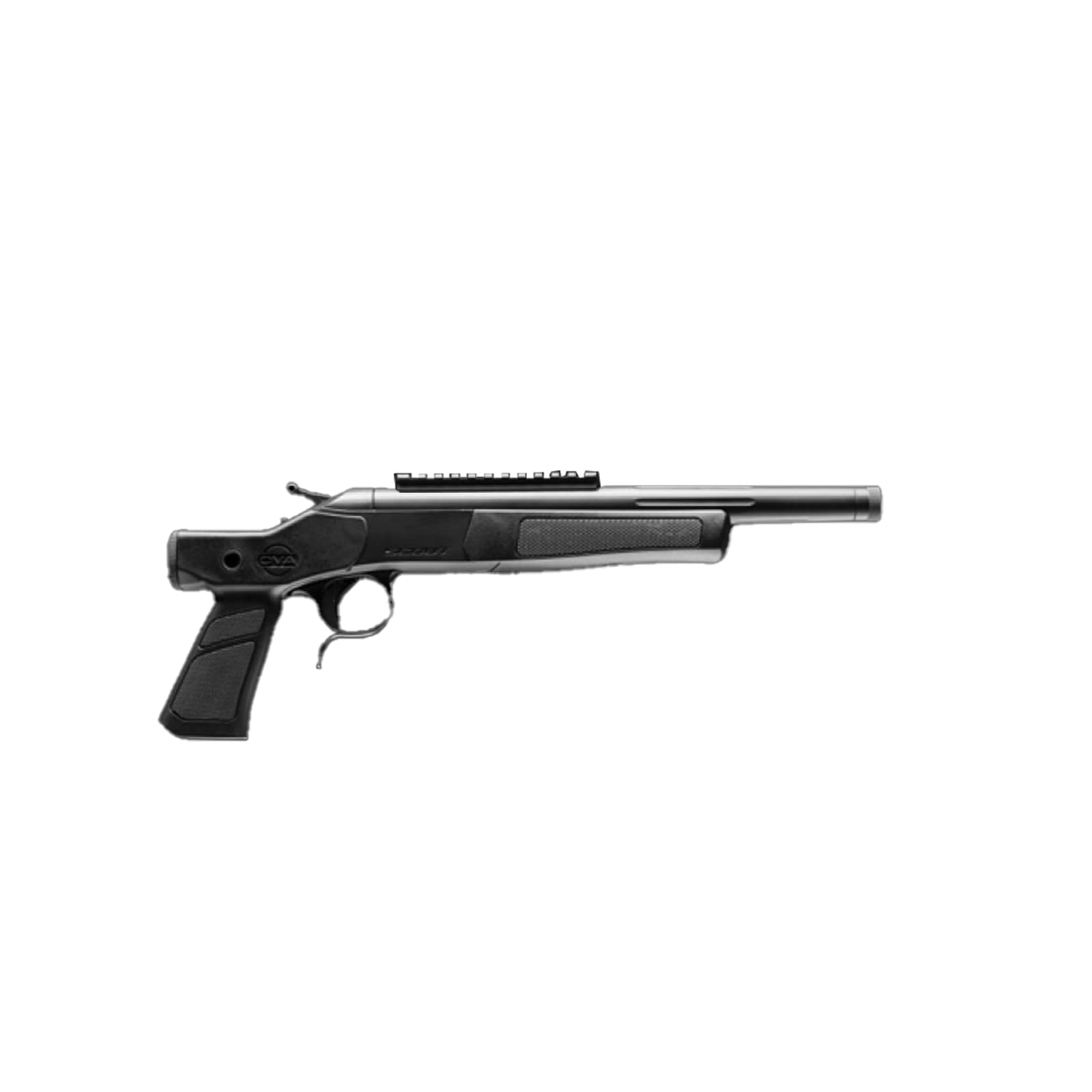 CVA Centerfire Scout XP .300 Blackout 12" 1:8" 5/8x24 Bbl Stainless Steel/Graphite Black Pistol w/Thread Protector &amp; 0 MOA Pic Rail CP802