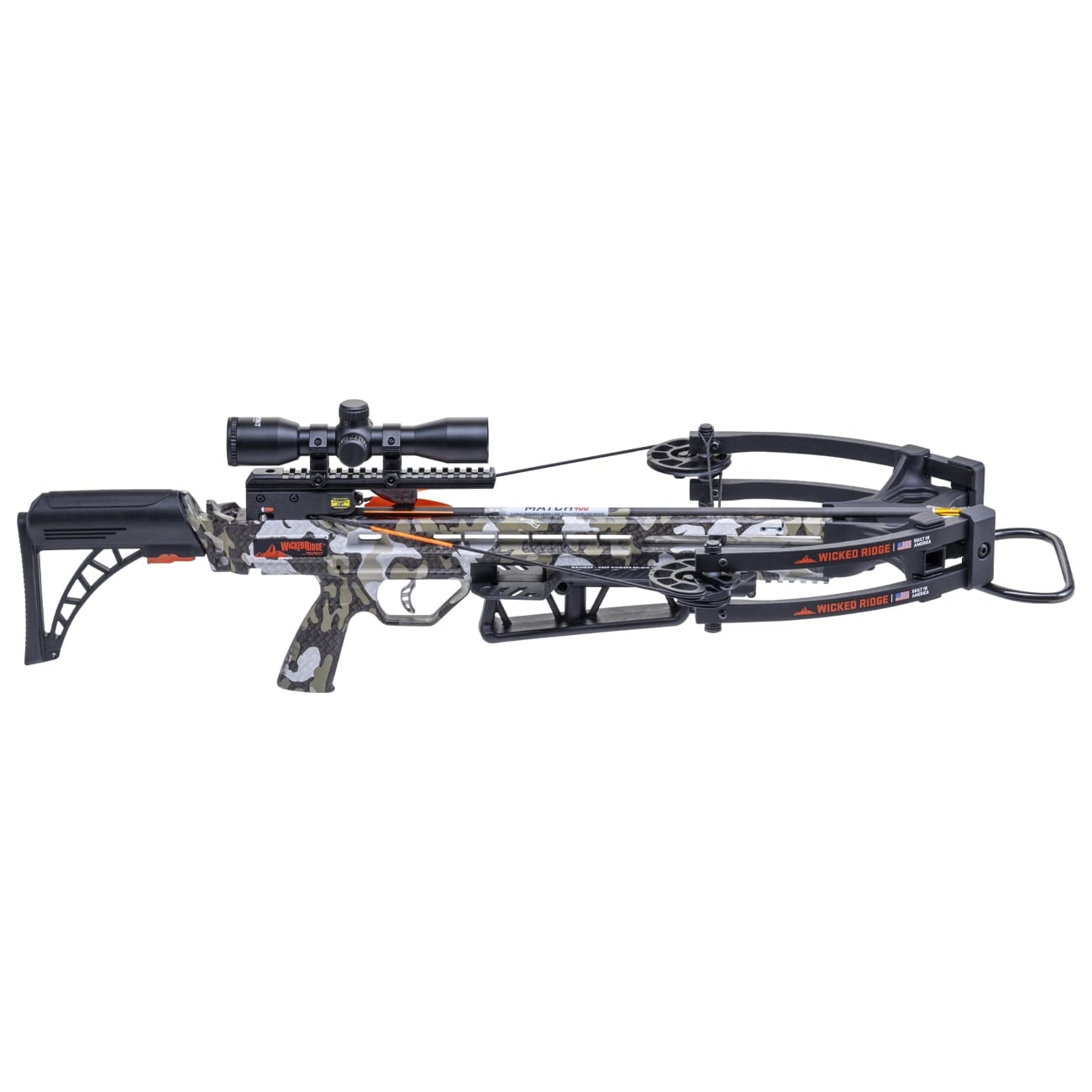 Wicked Ridge Warrior 400 Pro-View Scope Rope Adjustable Stock Peak XT Crossbow WR26015-4555