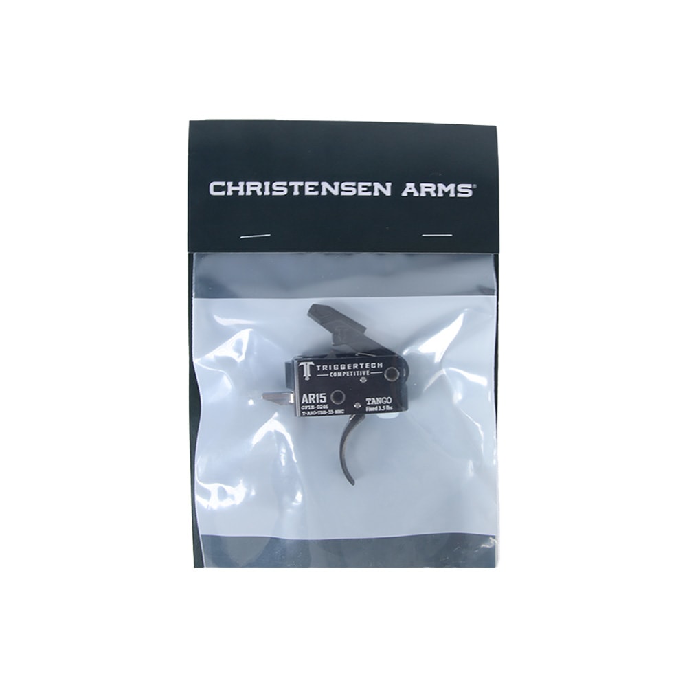 Christensen Arms Trigger Tech AR15 Competitive Curved Blk/Blk Two Stage 3.5lb Trigger AR0-TBB-33-NNC