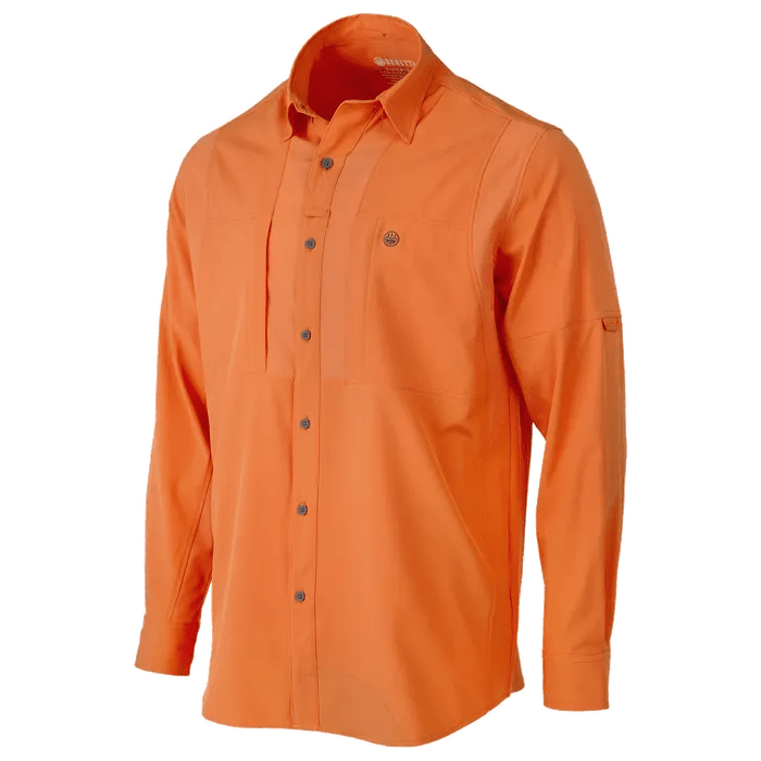 Beretta TKAD Flex Long Sleeve Button-Down Shirt Orange LU931T23340024