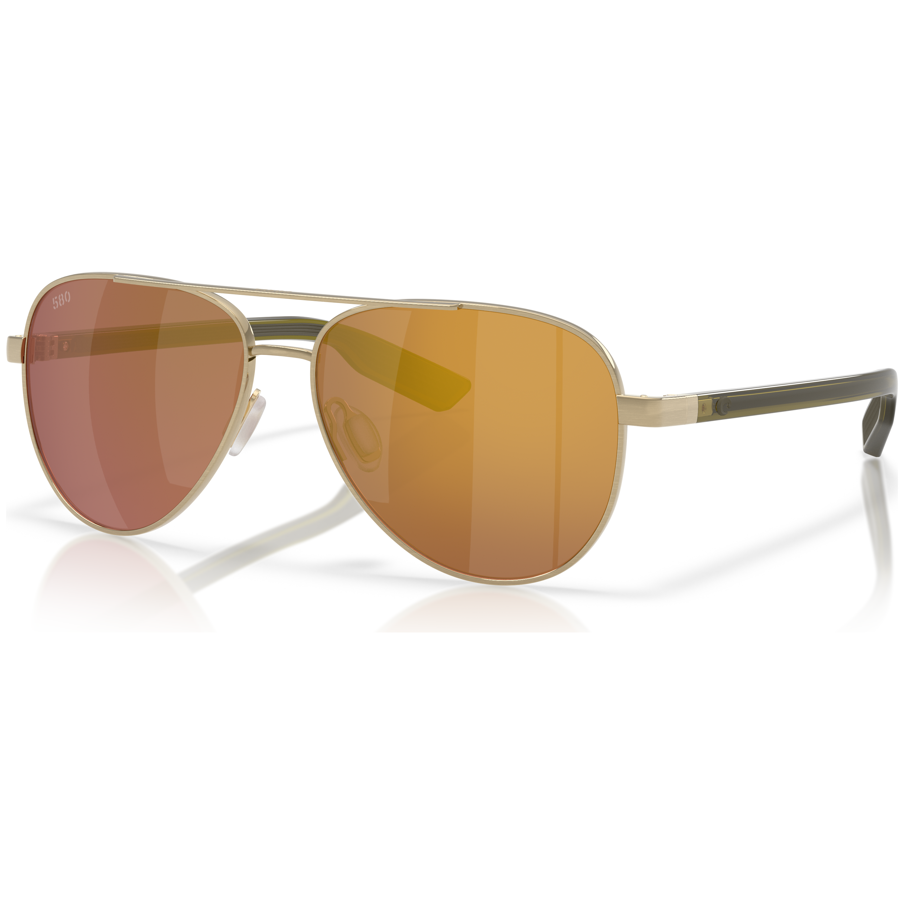 Costa Del Mar Peli Brushed Gold Frame Gold Mirror 580G Lens 06S4002-40023057