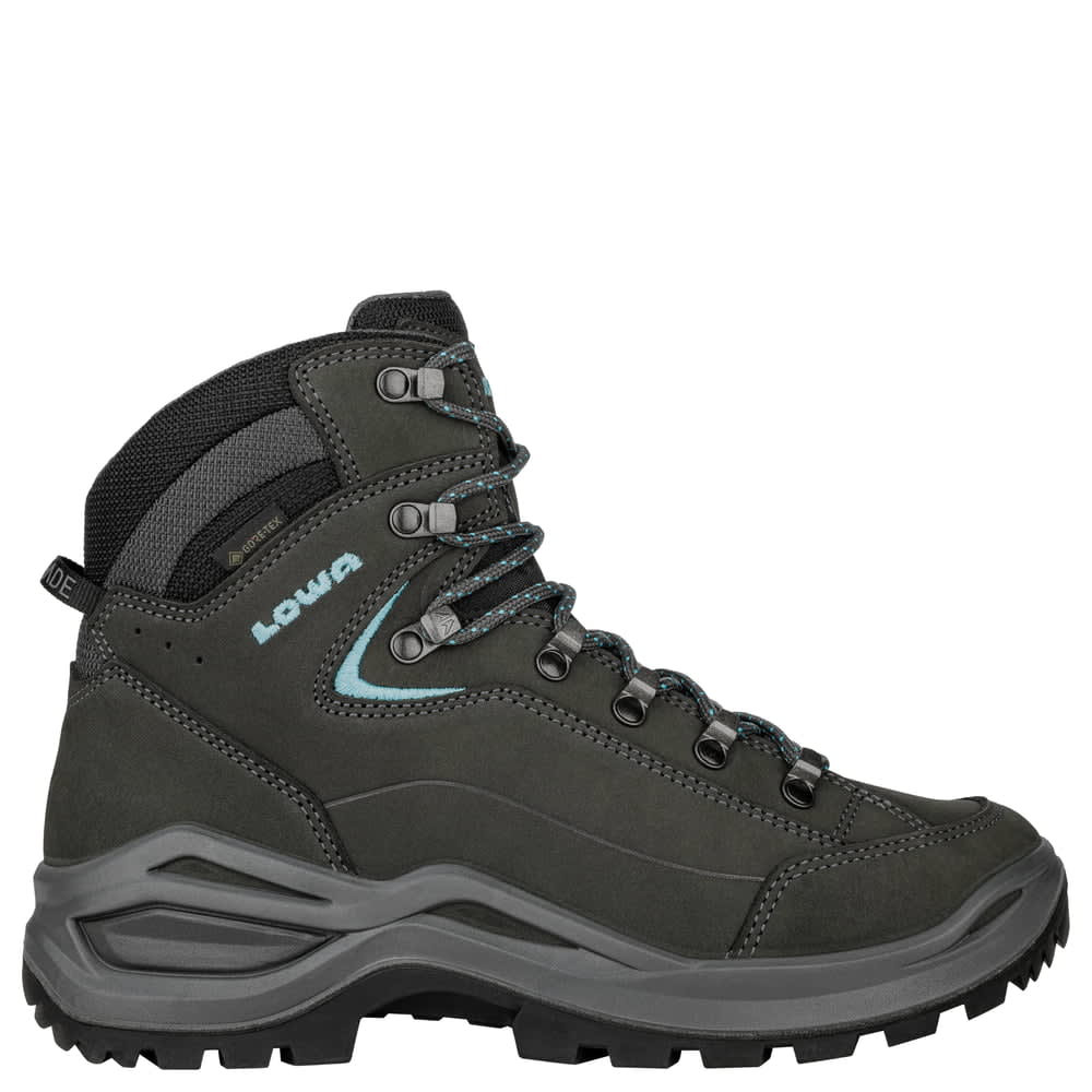 Lowa Renegade Evo GTX MID Asphalt/Turquoise Women's Boots 3219169368-3219179368