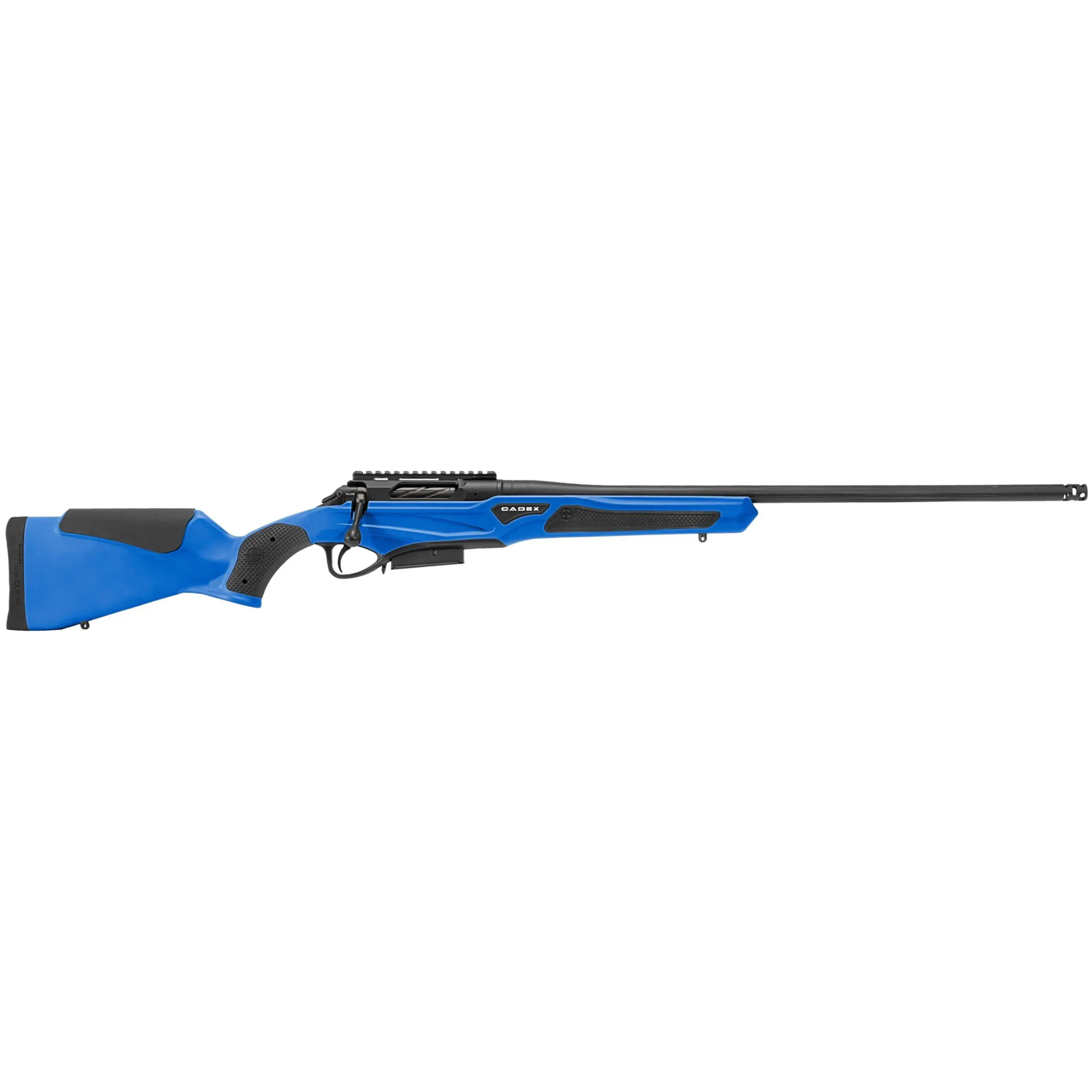 Cadex Defense CDX-R7 SPTR SA .308 Win 20" 1:10" Sporter Bbl Hybrid Blue/Black Rifle w/Hunting-Style MB CDXR7-SPTR-308-20-DI00-D4E1N-HEB