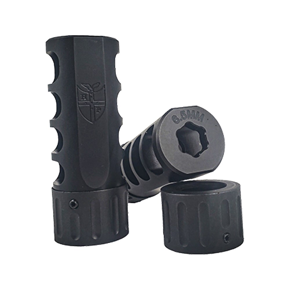 Hawkins Precision Tank 1.0" 5/8-24 6mm Self-Timing Muzzle Brake 104-1000-6mm