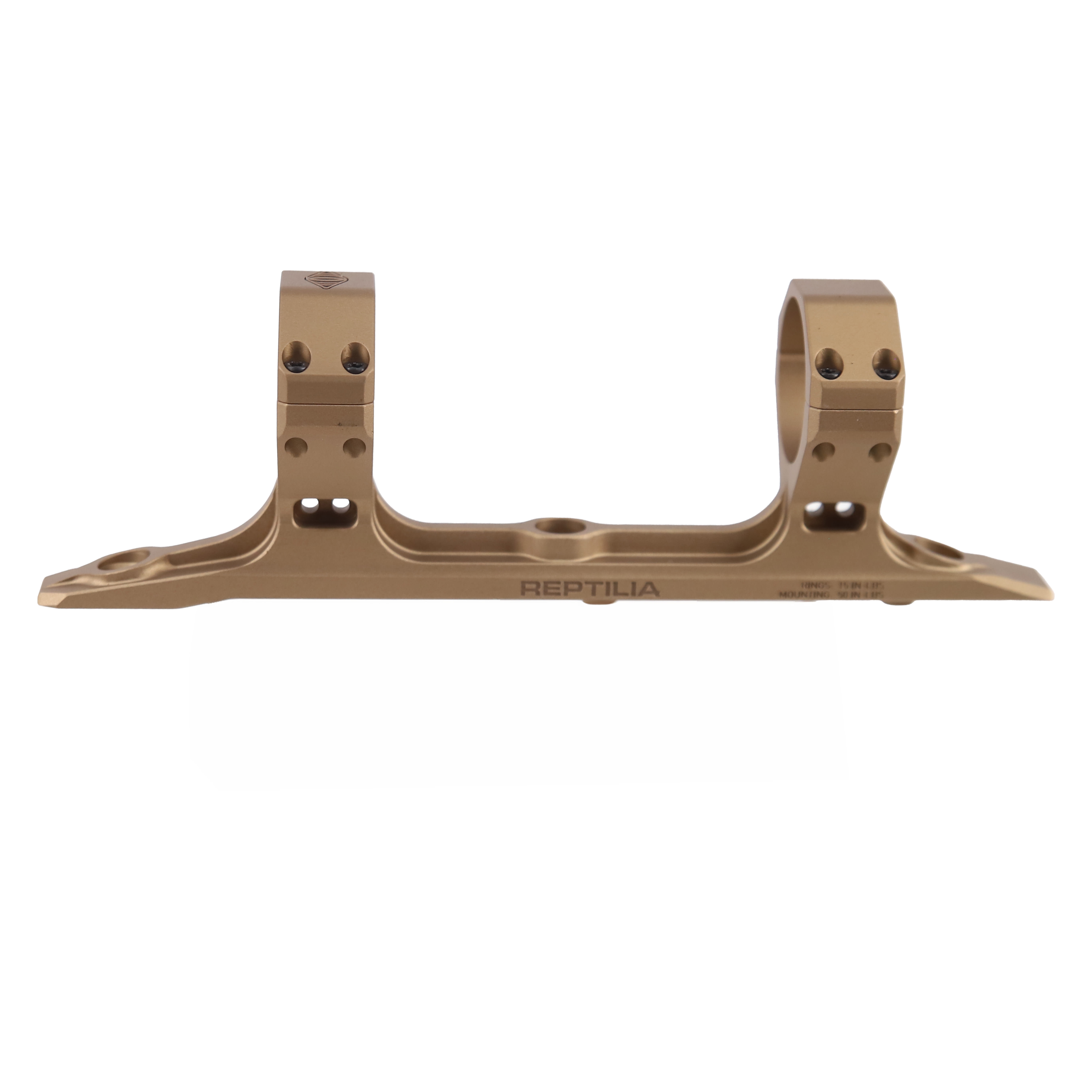 Q, LLC. AUS Direct Mount For The Fix Lightweight 35mm Scope Rings FDE 100-365