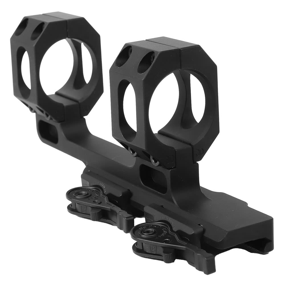 ADM AD-RECON 30mm 1.63" NV Height Scope Mount w/2" Offset &amp; Dual QD Titanium Lever AD-RECON-M-30-TL