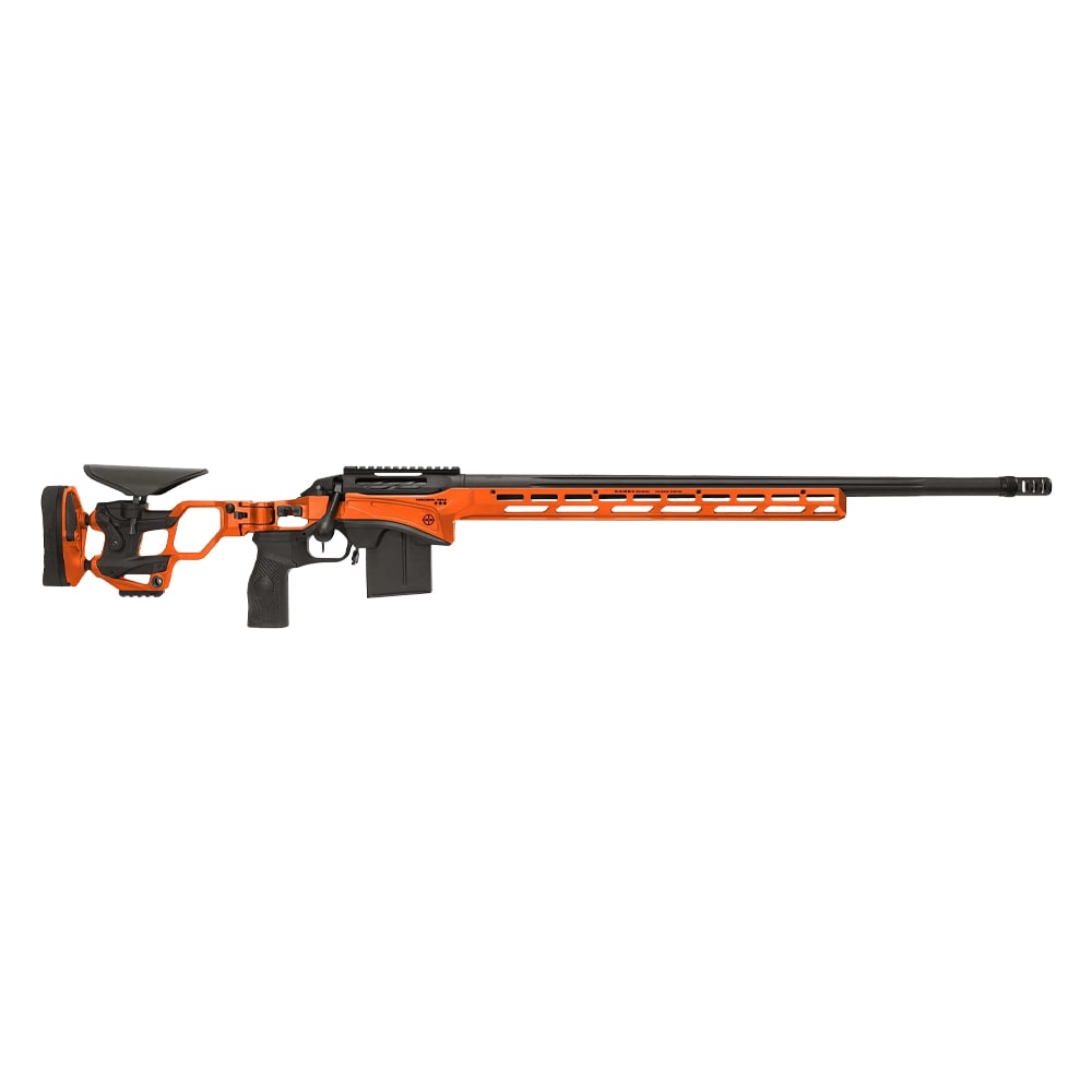 Cadex Defense CDX-SS SEVEN S.T.A.R.S. PRO 6mm Creedmoor 26" 1:7.5" Bbl Hybrid Orange/Black Rifle w/Hunting-Style MB CDXSS-PRO-6CM-26-CS20-D2A1N-HOR