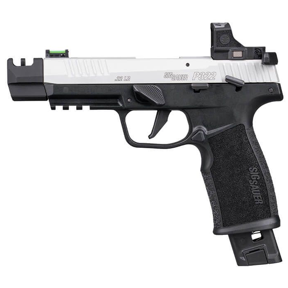 Sig Sauer P322 Competition 22LR 4&quot; Bbl SAO 2-Tone Polymer Grip Romeo RS Compact Pistol w/(1) 20rd and (1) 25rd Poly Mag 322C-T-COMP-RS