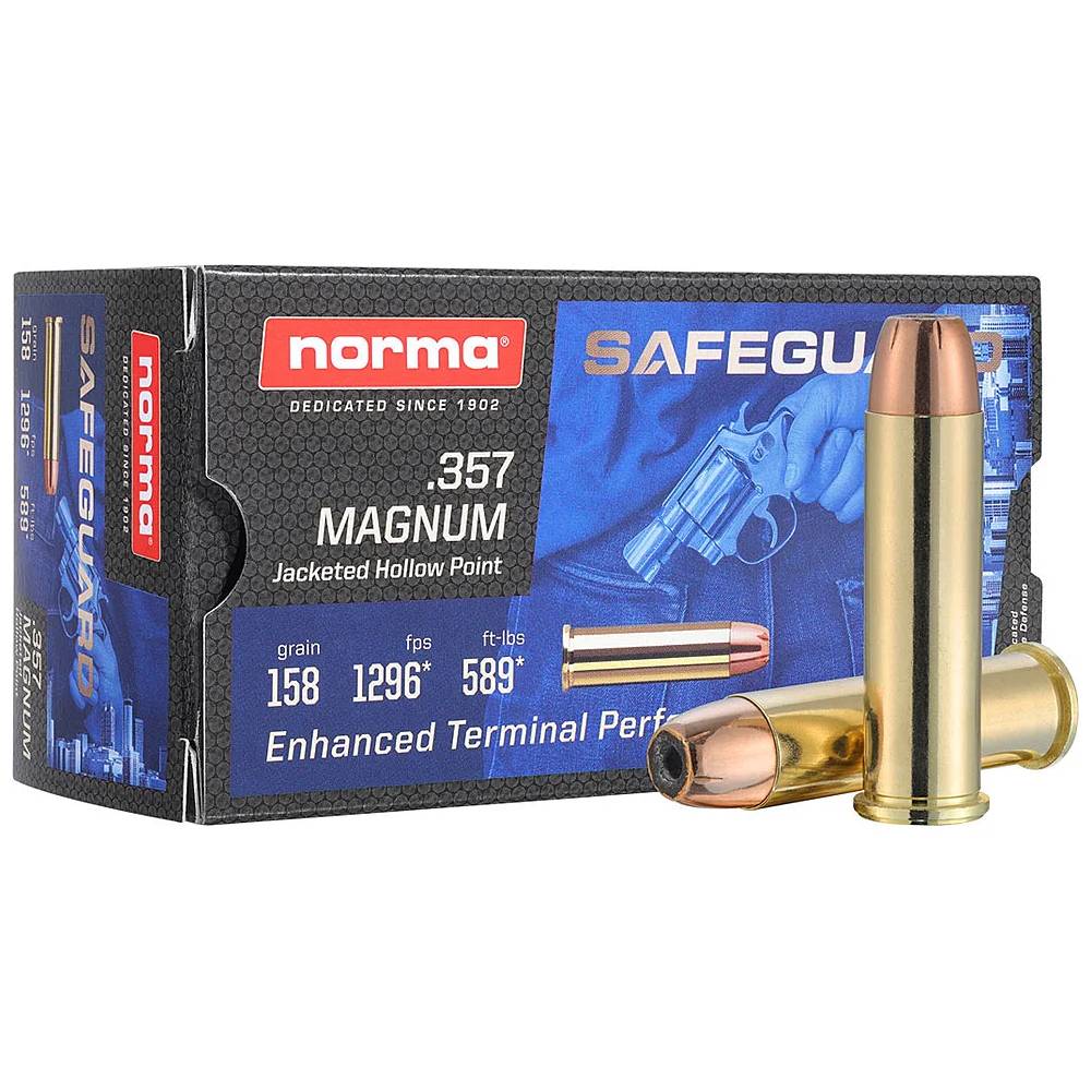 Norma Safeguard .357 Mag 125gr Pistol &amp; Revolver Rimfire Ammo (50/box) 803504441