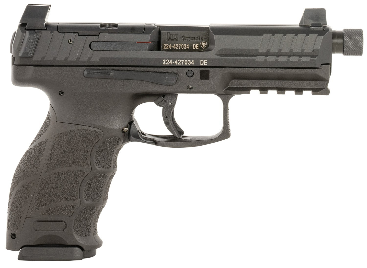HK VP9 Tactical 9mm 4.70&quot; 13.5x1 LH Bbl Optics Ready Pistol w/(2) 15rd Mags 81001167