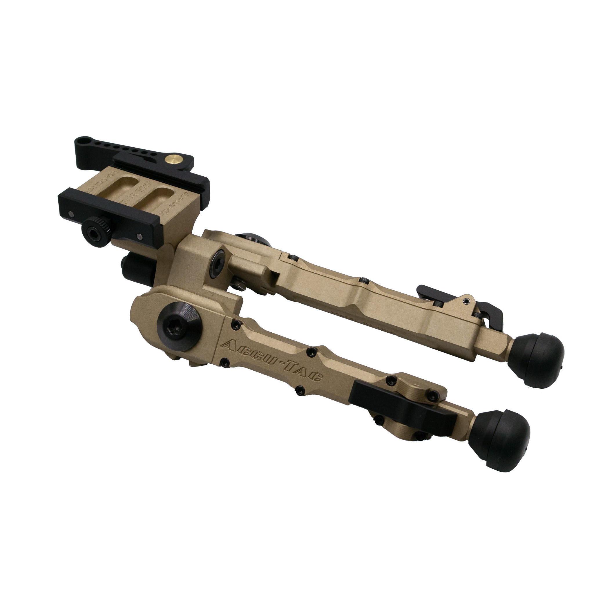 Accu-Tac BR-4 G2: Arca Spec QD Bipod in FDE Arca TBRASQD-G204