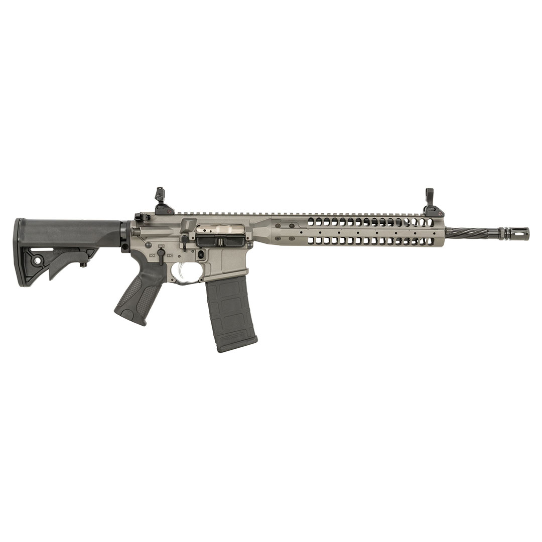 LWRC IC-SPR 5.56mm NATO 14.7&quot; 1:7&quot; P&amp;W Bbl Tungsten Grey Special Purpose Rifle ICR5TG14PSPR