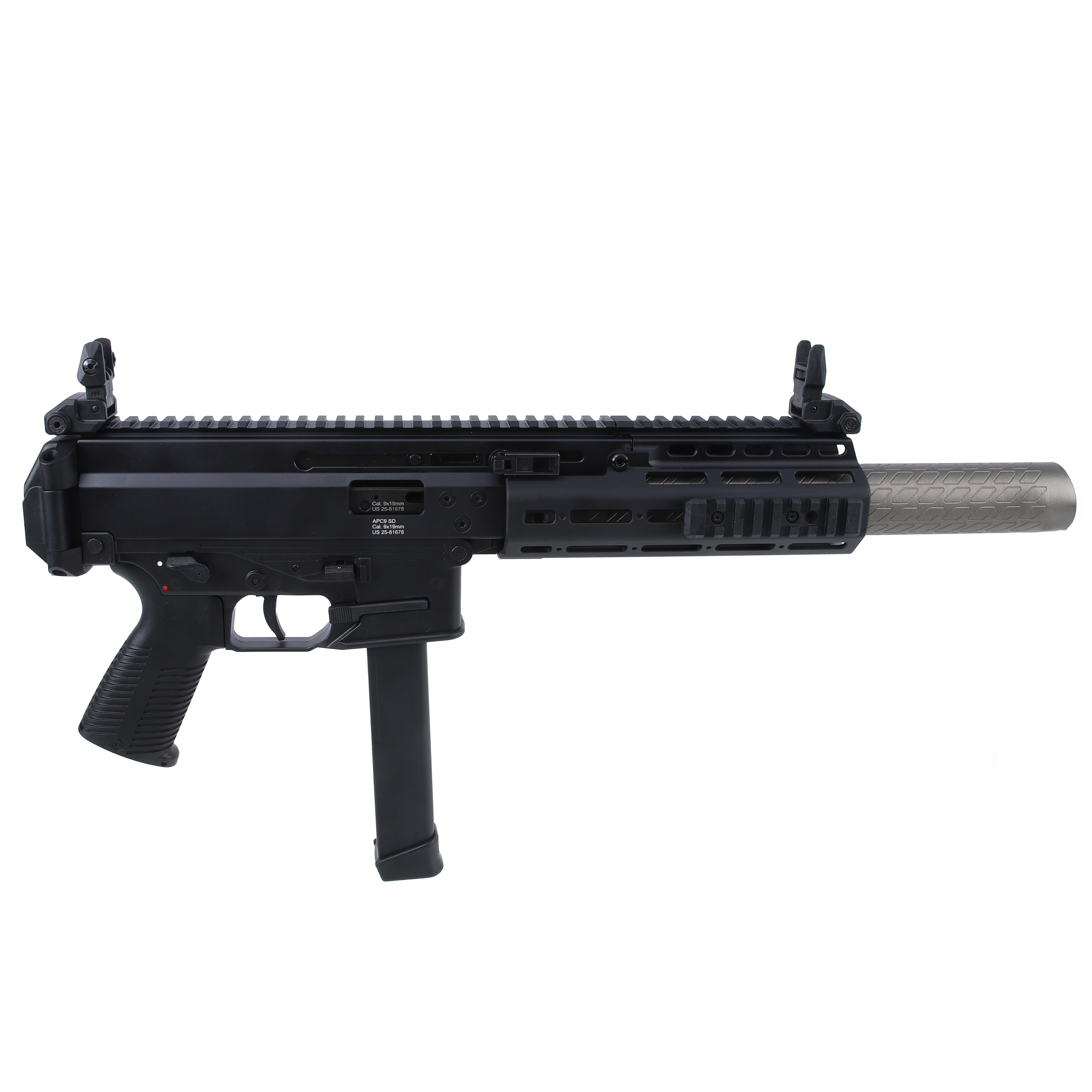 B&T APC9 PRO SD 9mm Pistol w/ Full-Sized Suppressor SD-36046-US-KIT