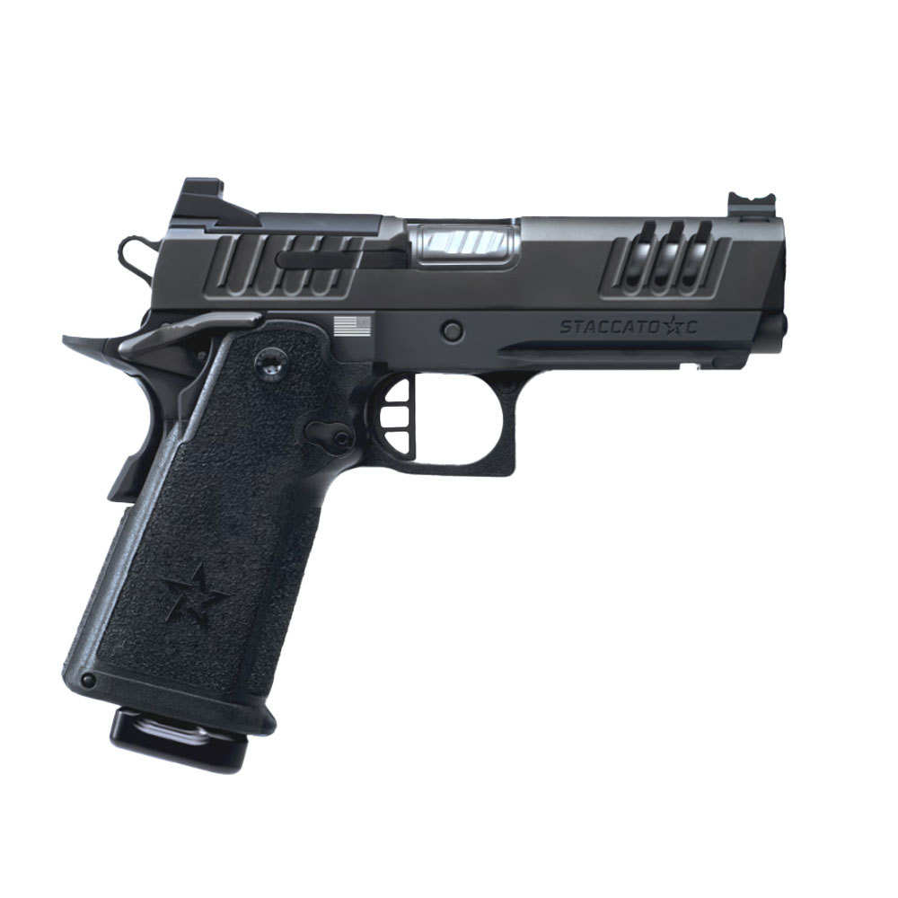 Staccato C  Carry + Duty V3 C Optic Ready Stainless Thr Bbl (Blk Al Flat Trig) w/ X-Series Serrs DLC/SS TB Frm/Fnsh 15-1501-000212-01