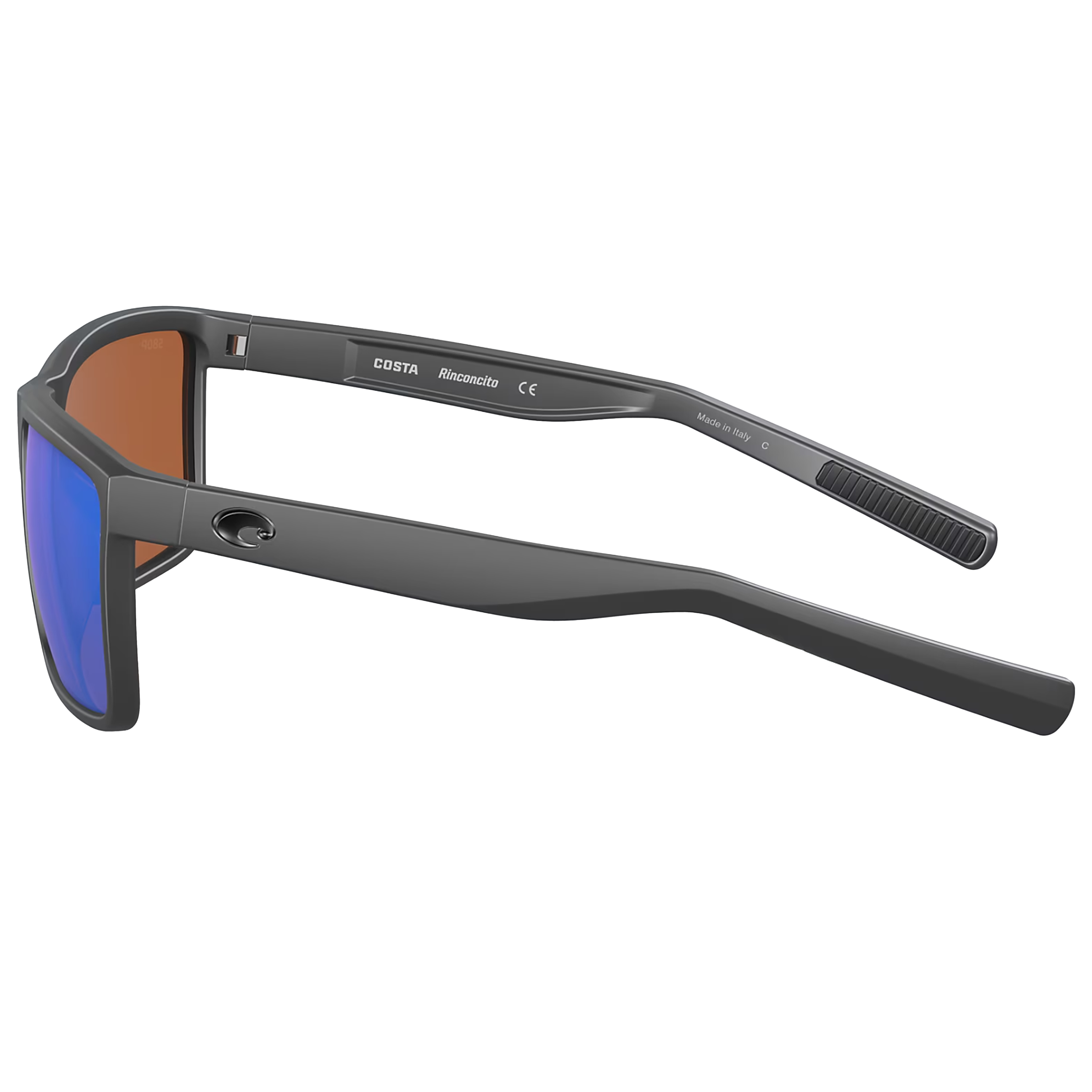 Costa Rinconcito Matte Gray Frame Sunglasses w/ Green Mirror 580G Lenses RIC-98-OGMGLP