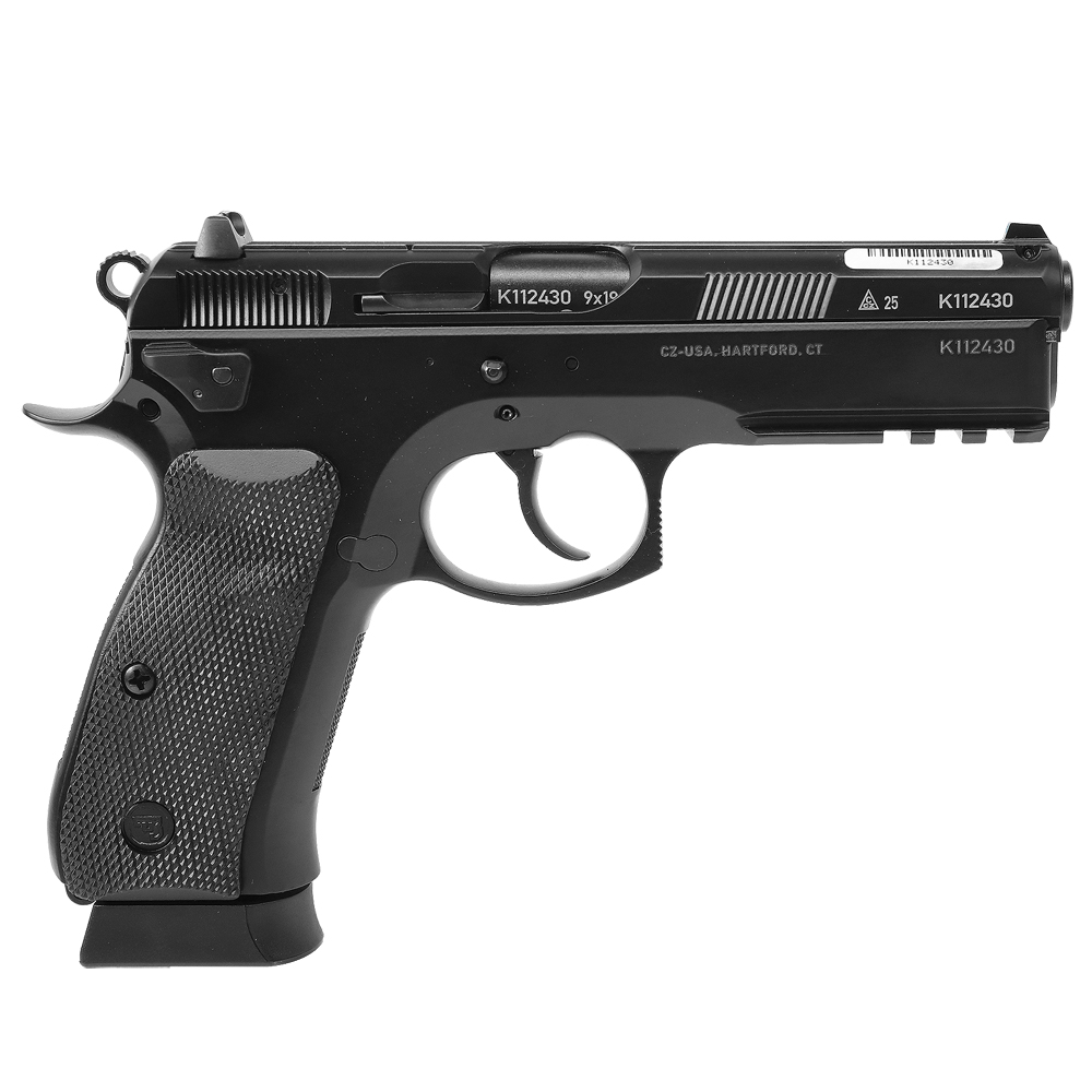 CZ 75 SP-01 Tactical 50th Anniversary Elite 9mm 19rd Blk Polycoat Steel, FS, Ambi Decocker, Blk Rubber Grips,  Full-Size Handgun 91215