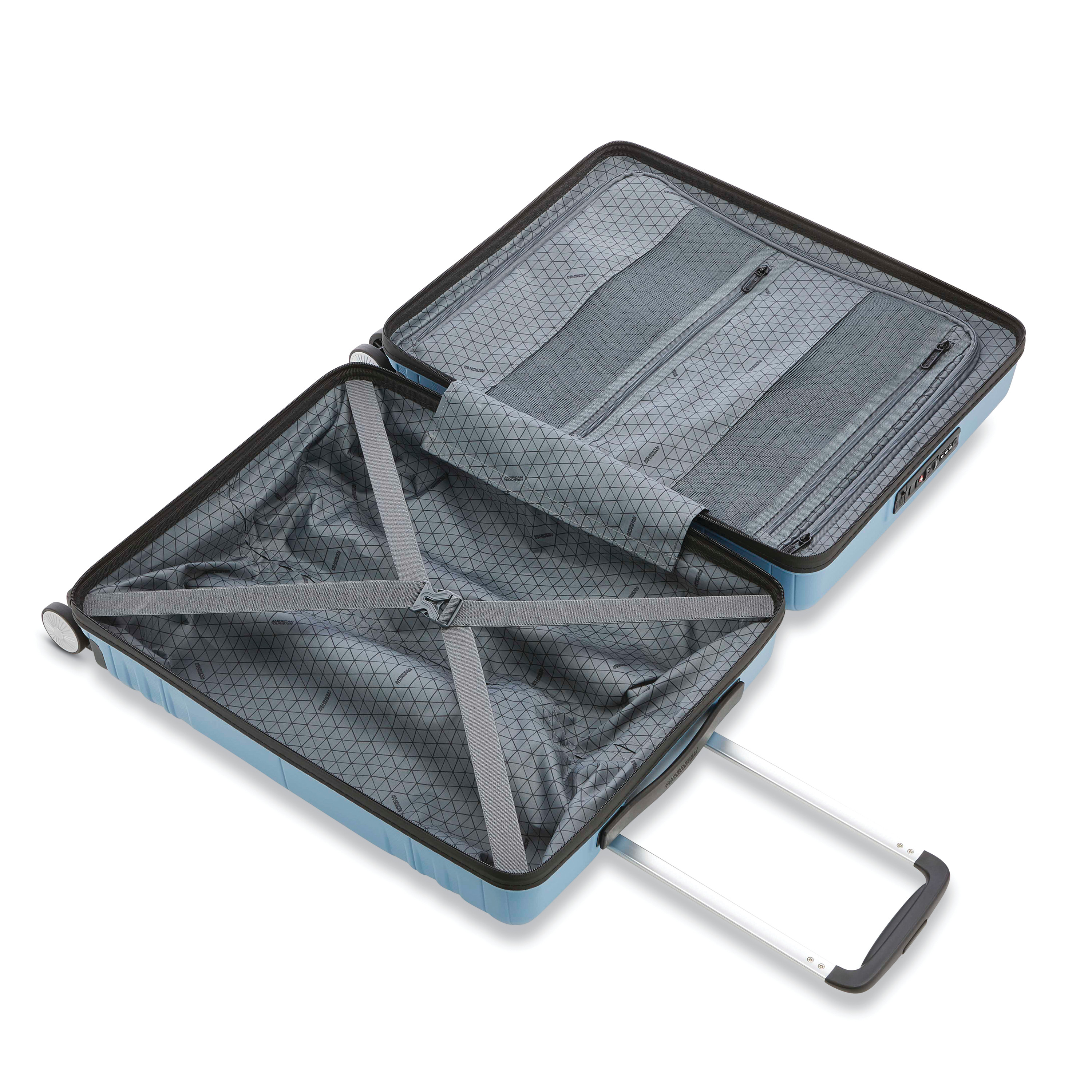 American Tourister Apex DLX Hardside CarryOn Spinner Luggage eBay