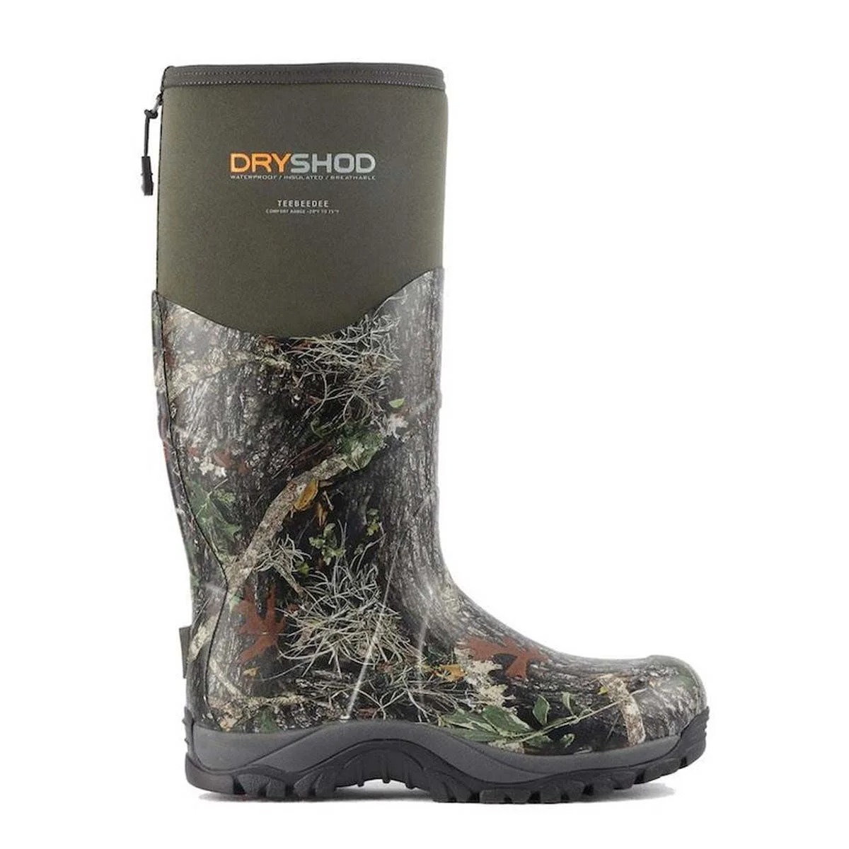 Dryshod TeeBeeDee Gusset Realtree Edge Women's Size 9 Boots TBDGWHRTEW09