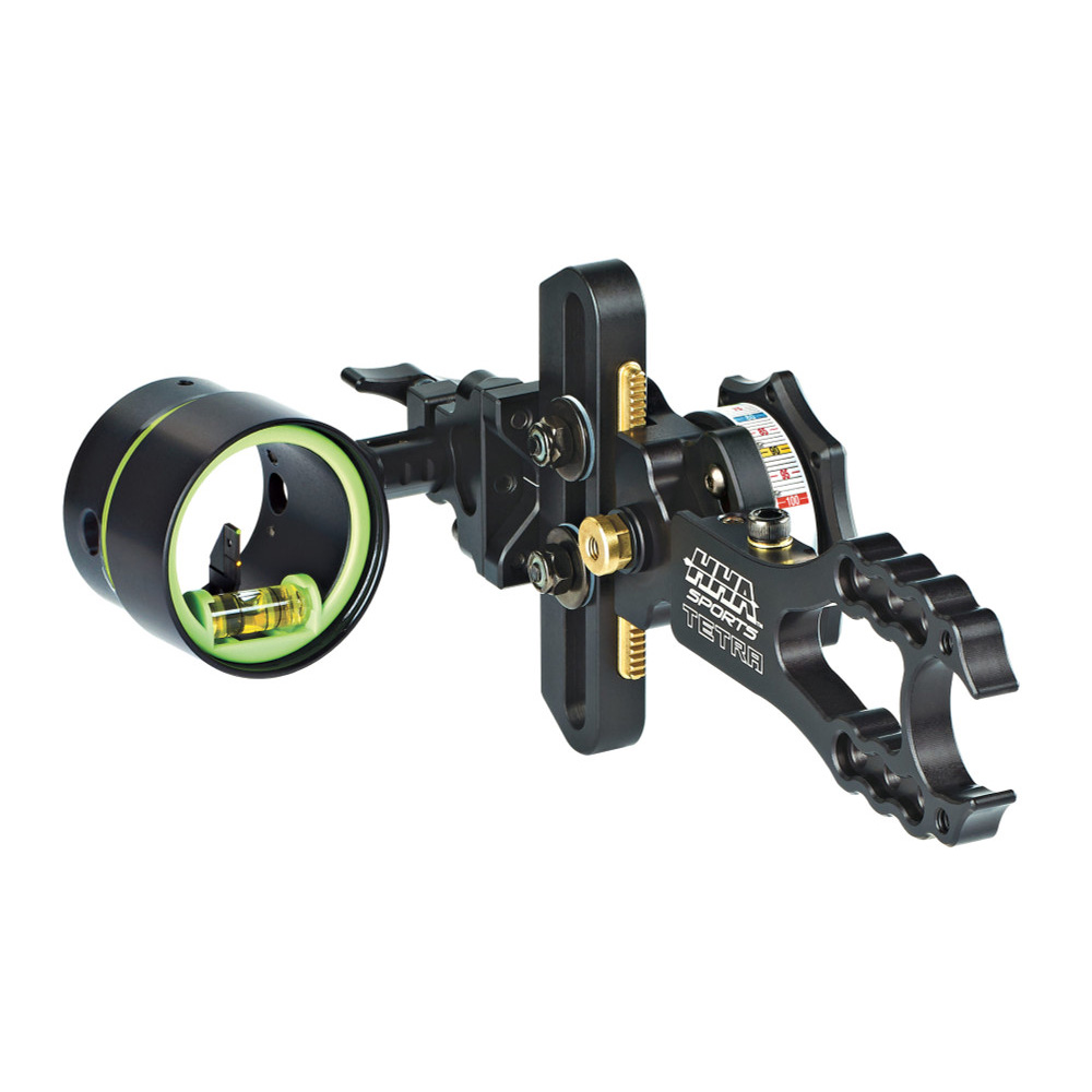 HHA Tetra Max RYZ 2510 w/.010 2-pin 1-5/8&quot; Scope Green Top Pin &amp; Yellow 2nd Pin LH RYZMX-2510-GYEL LH