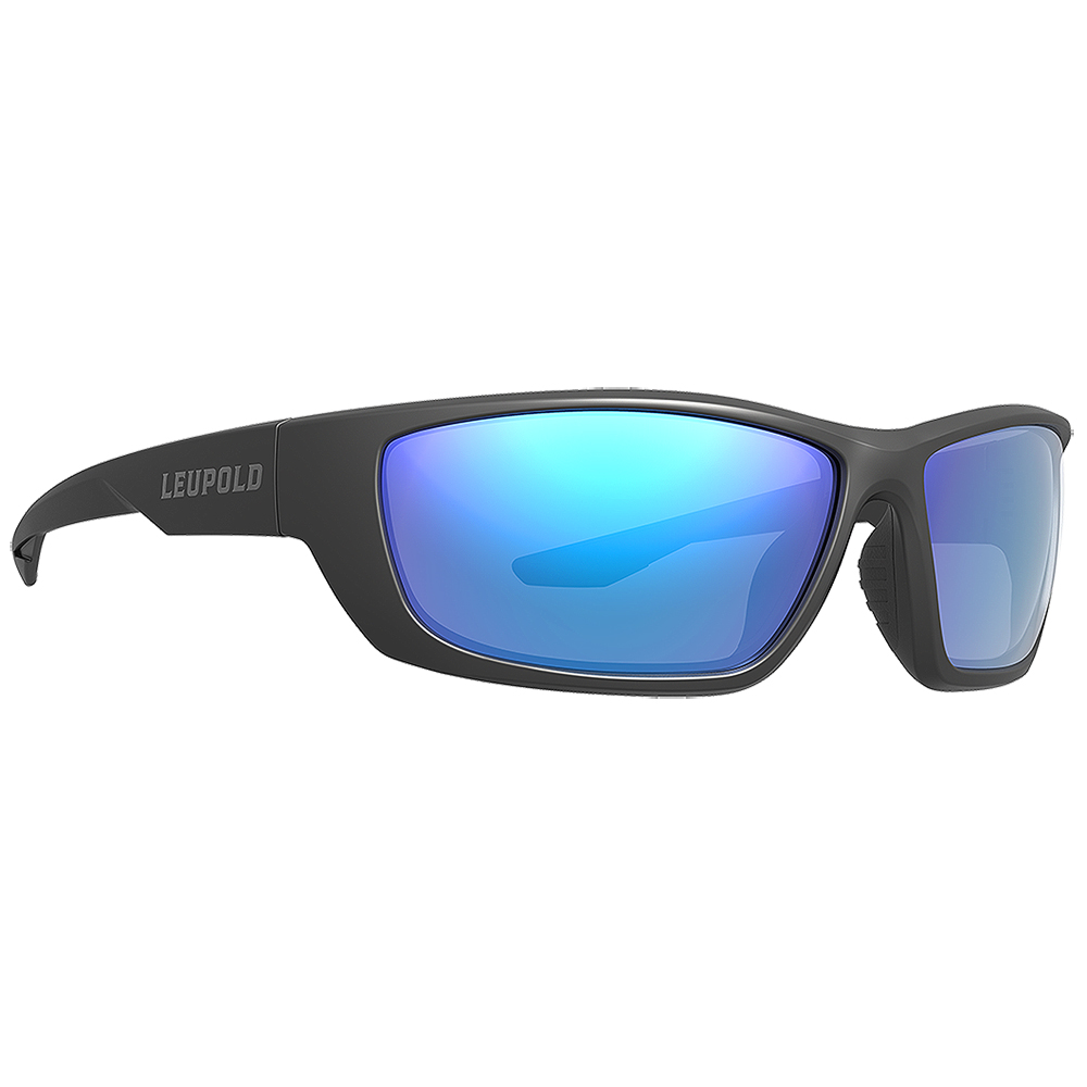 Leupold Cheyenne Matte Black Performance Eyewear w/Blue Mirror Lenses 186746