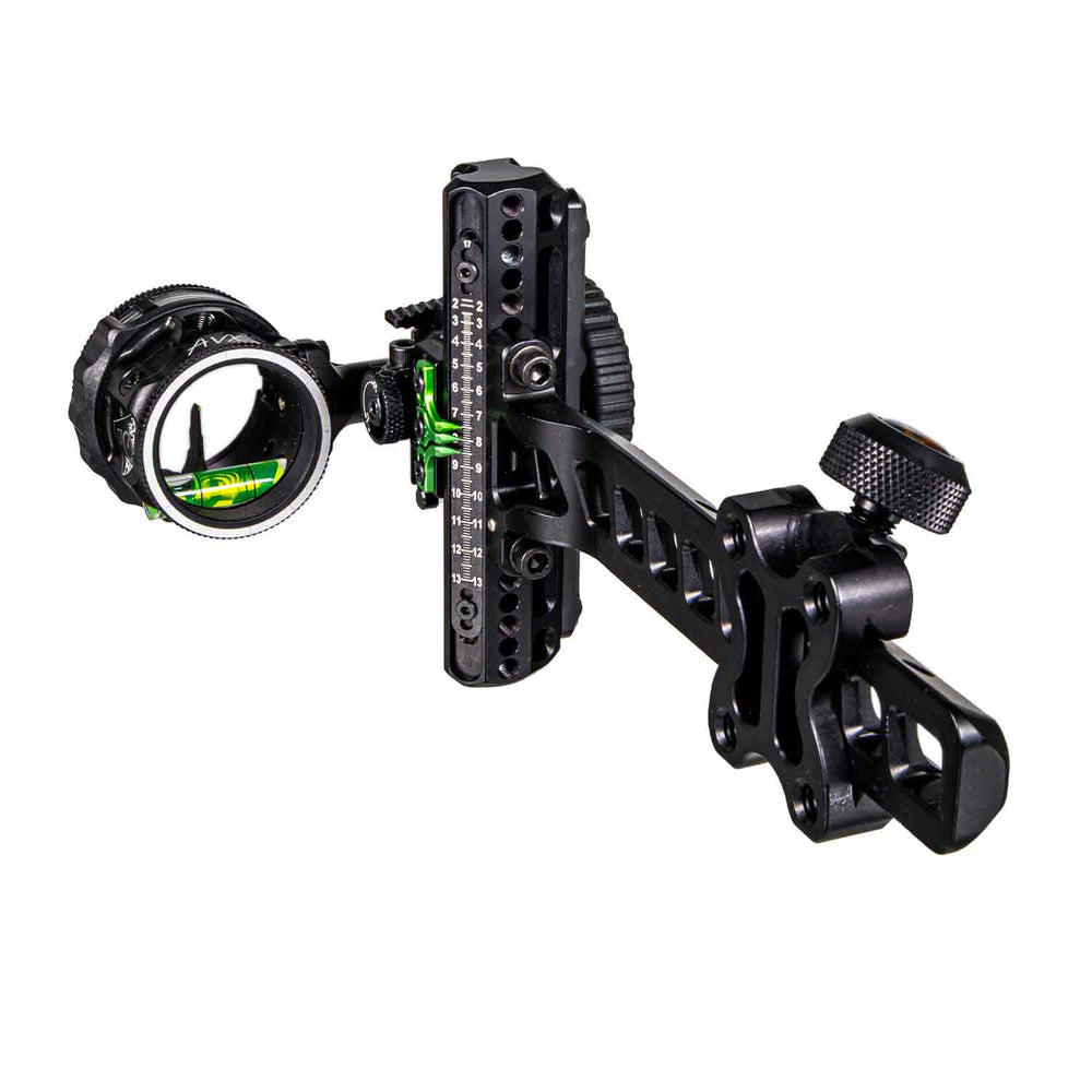 Driver Plus Slider Sight - Standard Pro Bar - w/ AVX-31 Scope - Single Pin - .010 Green Fiber - Stealth ADVP-S110-3GA