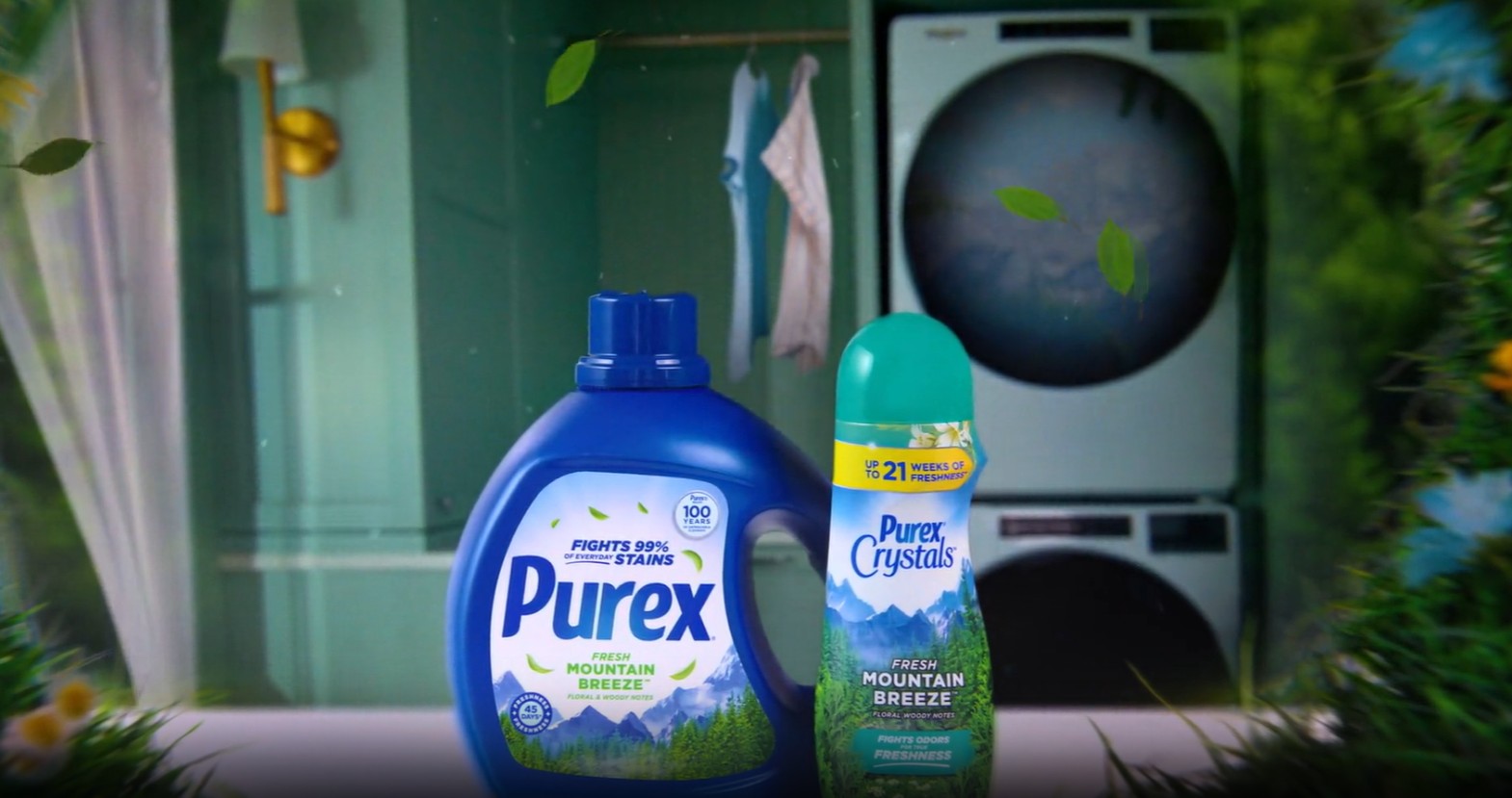 thumbnail video image 2 of Purex Fresh Mountain Breeze Liquid Laundry Detergent, 150 fl oz, 115 Loads, 2 of 11