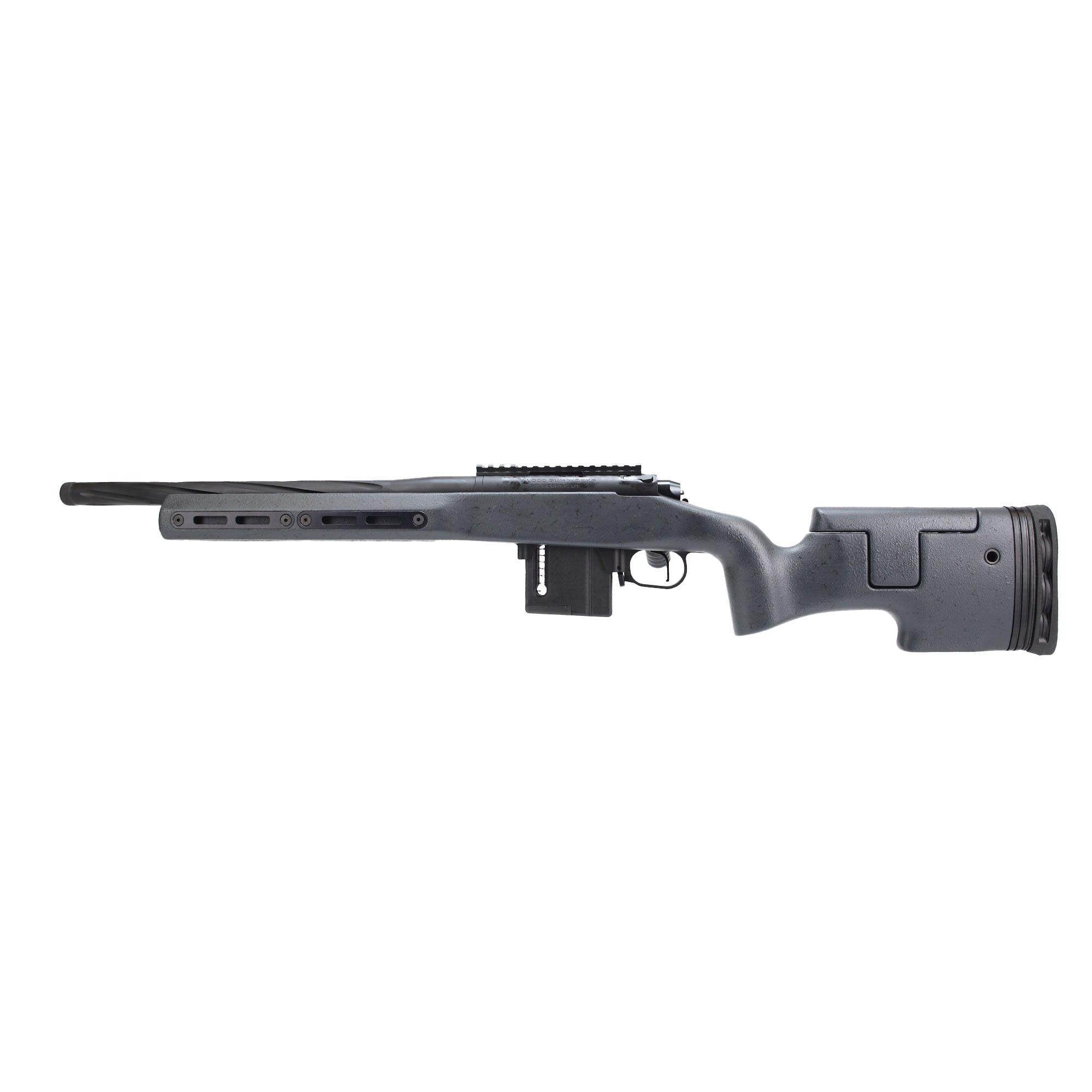 Vudoo Gun Works Gen2 RH 22LR 17.5&quot; Bart Kukri Spiral Flute 1/2-28 20MOA TT Primary Grayboe Ridgeback RRI-22LR-G2-KUK17.5SF-GBGRB