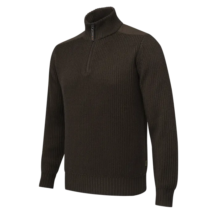 Beretta Dover Tech Half-Zip Sweater Brown Bark PU691T234608C1