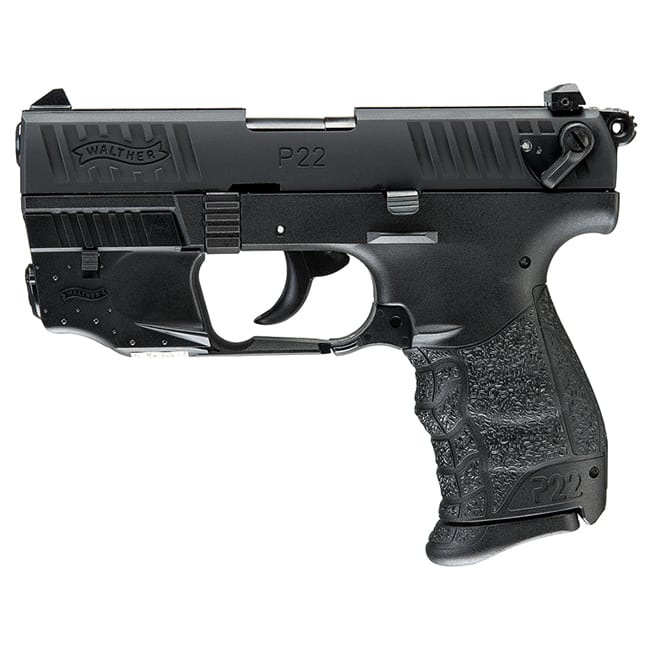 Walther P22QD BLACK 3.42 WA W/LASER SET