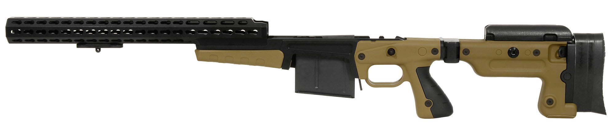 Accuracy International AX Chassis Long Action 338 CIP M700 Dark Earth, Pistol Grip, Folding Stock, 1 25205AIDE