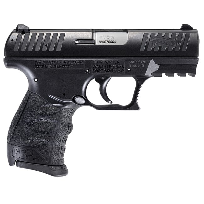 Walther CCP M2 9MM 3.54 Black, 8 RoundPistol w/ 2 Mags 5080500