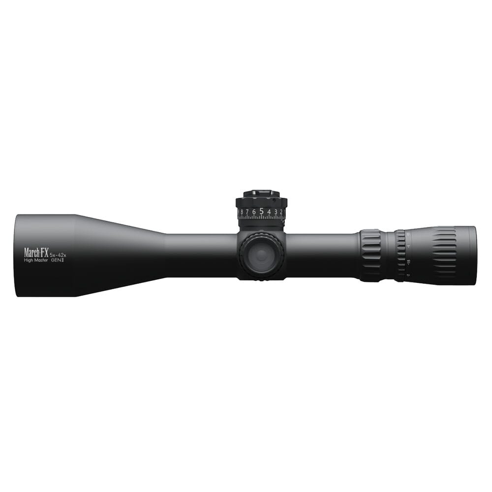 March FX Tactical 5-42x56mm G2 FFP FMA-TR1 Reticle 1/4MOA 6Level Illum Riflescope D42HV56WFIMAX-G2-FMA-TR1