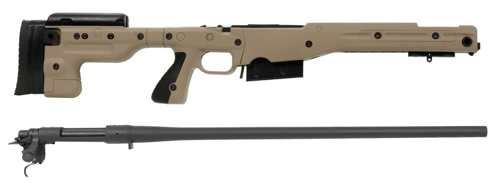 Remington 700P 5R 300 Win Mag with Accuracy International AT Pale Brown Fixed Chassis