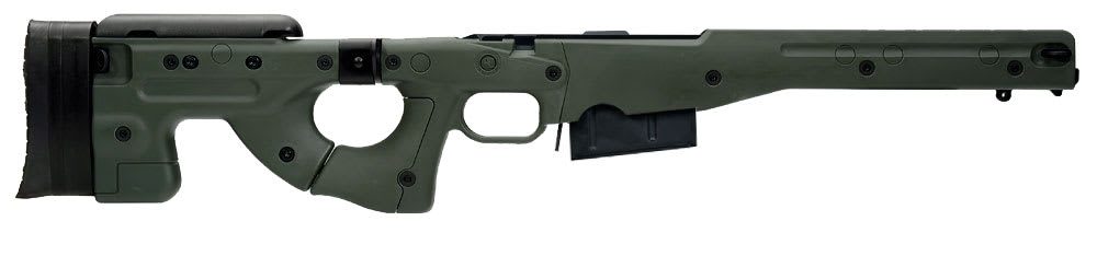 AICS Stock 2.0 Green Folding Stock - Long Action