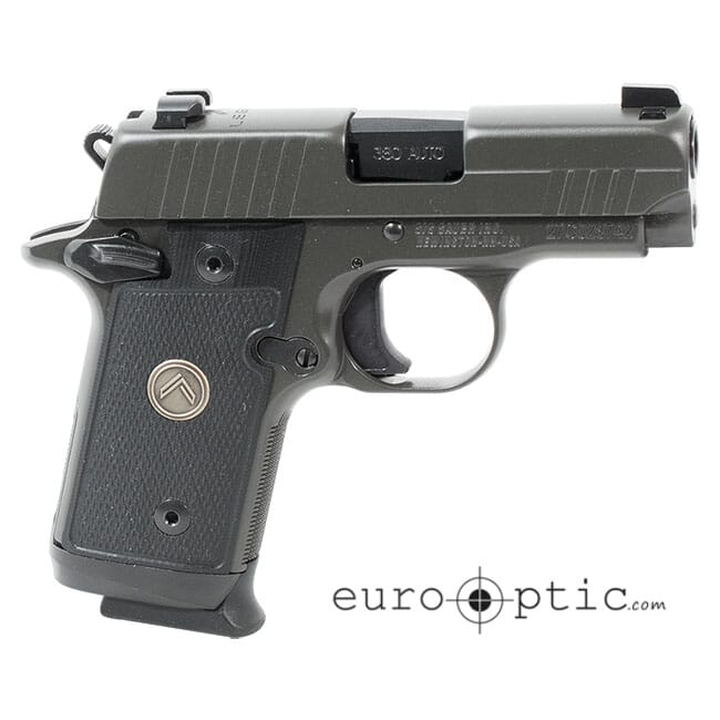 Sig Sauer P238 380 Auto 5.5" Legion Gray DA/SA Pistol X-Ray 3 Black G-10 Grip (3) 7rd Steel Mag 238-380-LEGION
