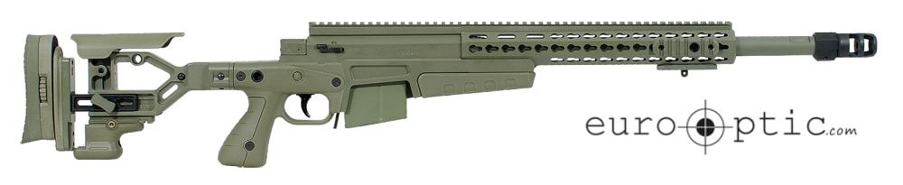 Accuracy International AX 308 Green chassis 20 inch barrel std brake - small firing pin Left Hand A-XS308WNGR20SM-LH
