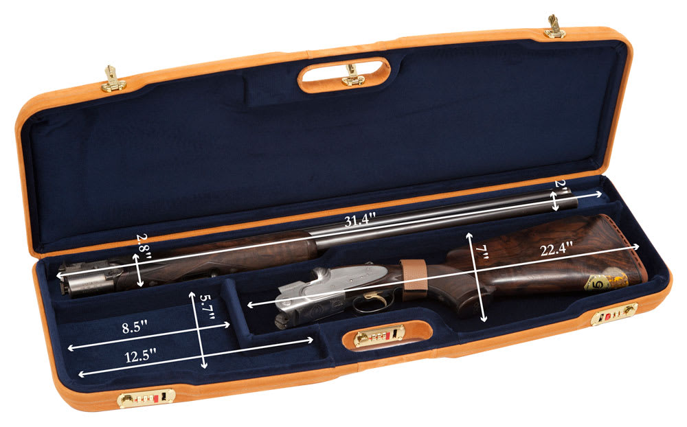 Negrini One Shotgun 31-3/8" Tabasco Leather/Blue 1608PL/4722