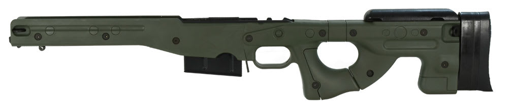 AICS Stock 1.5 Green .338 Fixed Stock - Long Action