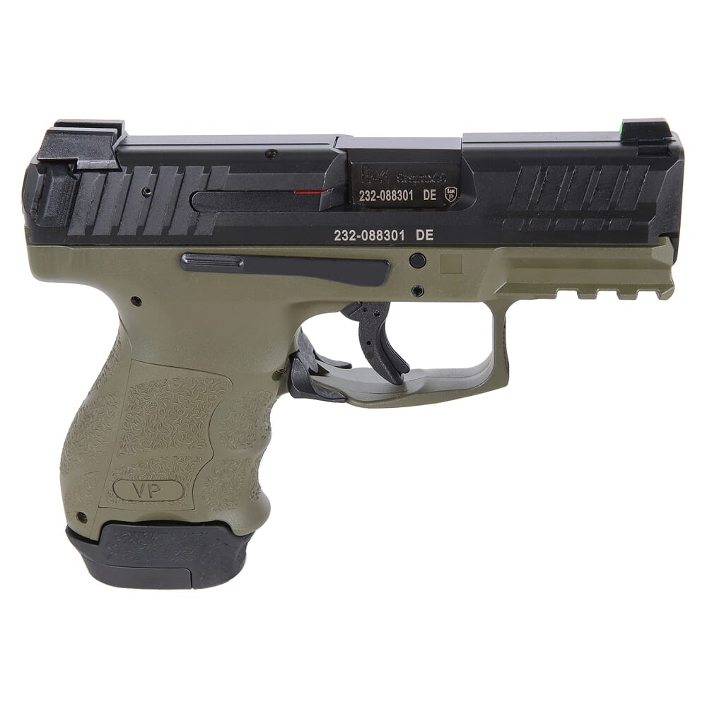 HK VP9SK 9mm 3.39" Bbl Green Subcompact Pistol w/(1) 15rd & (1) 12rd Mag 81000814