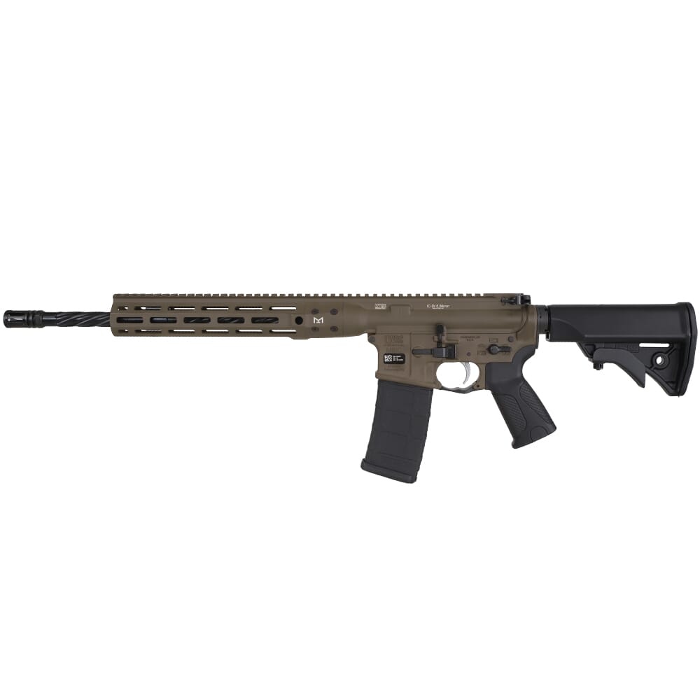 LWRC ICDI M-LOK Direct Impingement 5.56mm NATO 16.1" 1:7" 1/2x28 Bbl Patriot Brown Rifle ICDIR5PBC16ML]